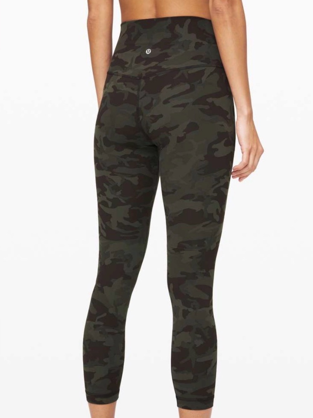 Lululemon Align Pant II 25” – Incognito Camo Multi Gator Green – Size 4